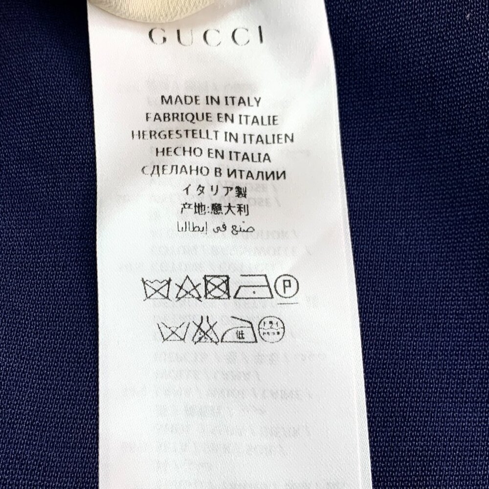 Gucci Color-Block Lace-Up Bordered Round Neck Sle… - image 6